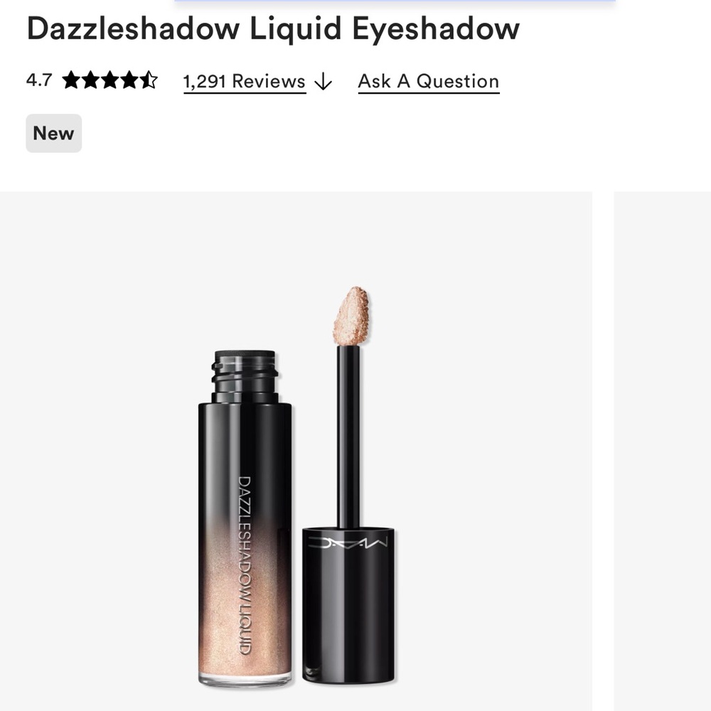 New! MAC Cosmetics Dazzleshadow Liquid Eyeshadow - everyday is sunshine